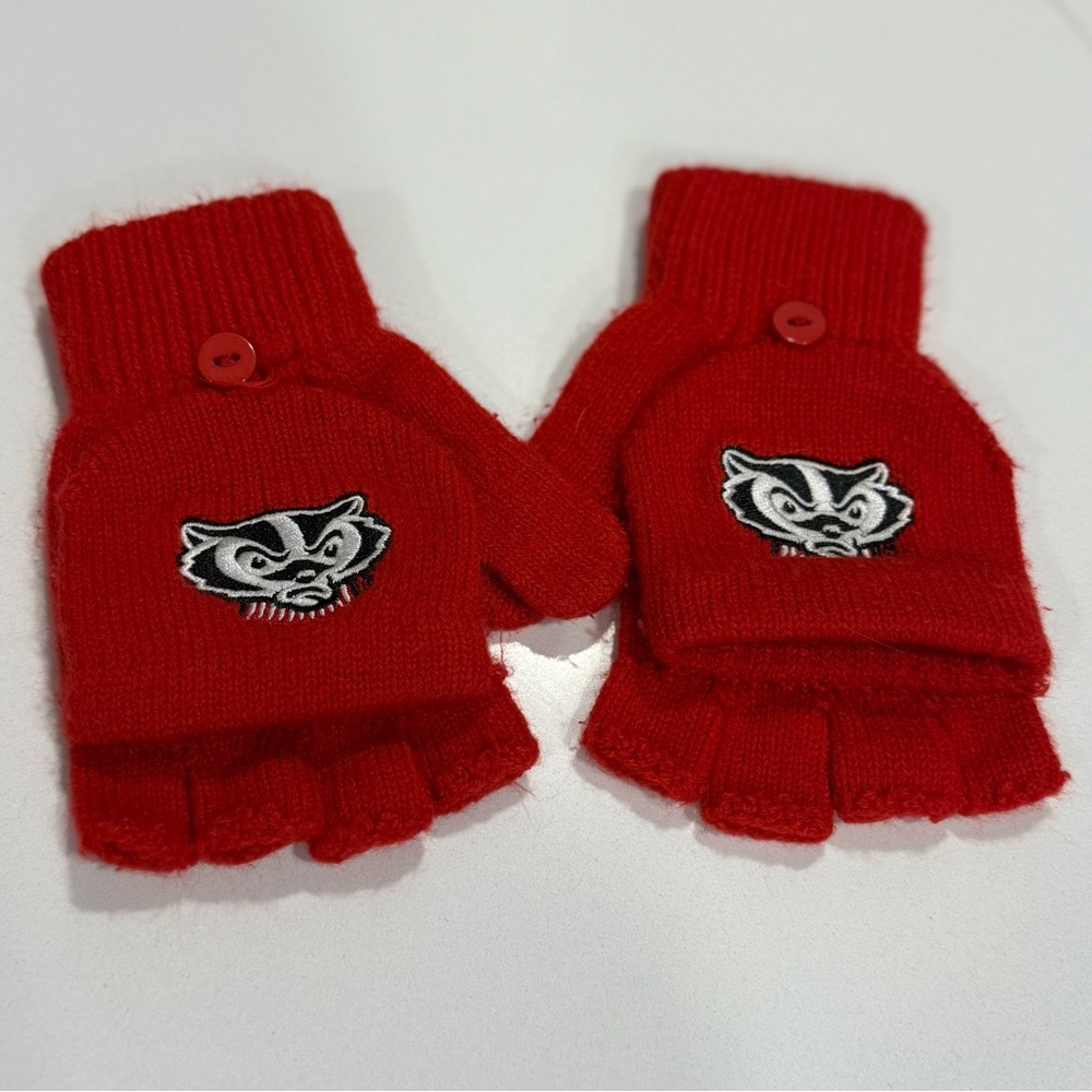 University of Wisconsin • Bucky Badger Fingerless Gloves